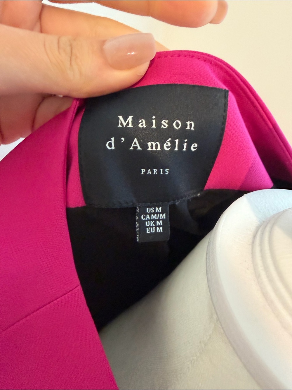 Women’s Sleeveless Button Front Vest - Berry - Picture 4 of 4